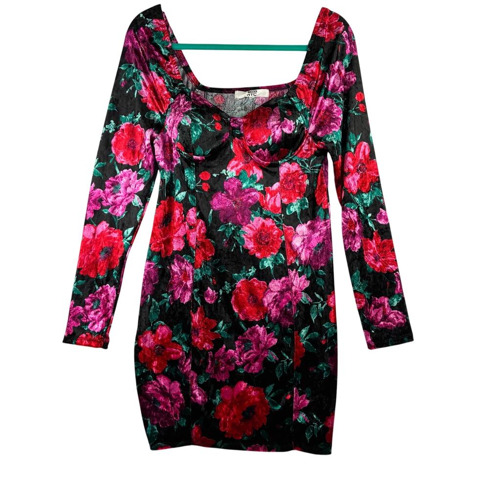 Lot of 6 Mini Dresses Various Brands Club Party Sexy Cute Roses Size M/L